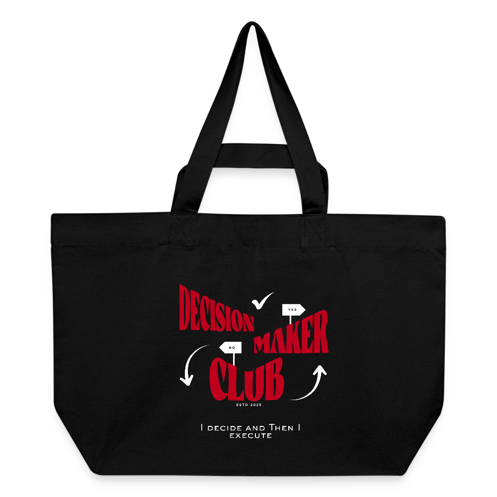 Decision Maker Club Shopping Bag - Schwarz