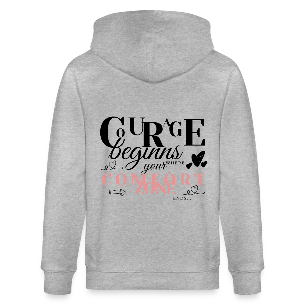 Courage Comfort Zone Kapuzenjacke Grau meliert