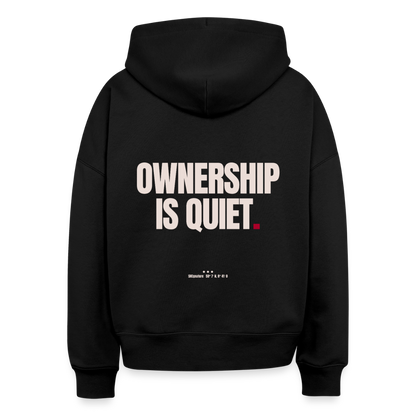 Ownership Is Quiet Hoodie mit Rückenprint für Frauen