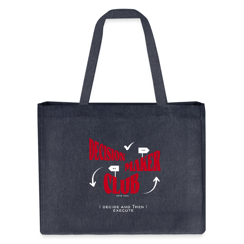 Decision Maker Club Shopping Bag - midnight Blue