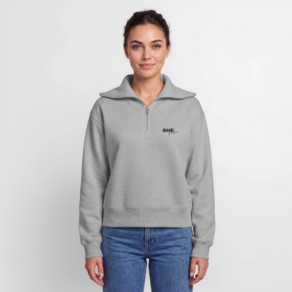 Controlled Responsibility Half Zipper hell - Grau meliert