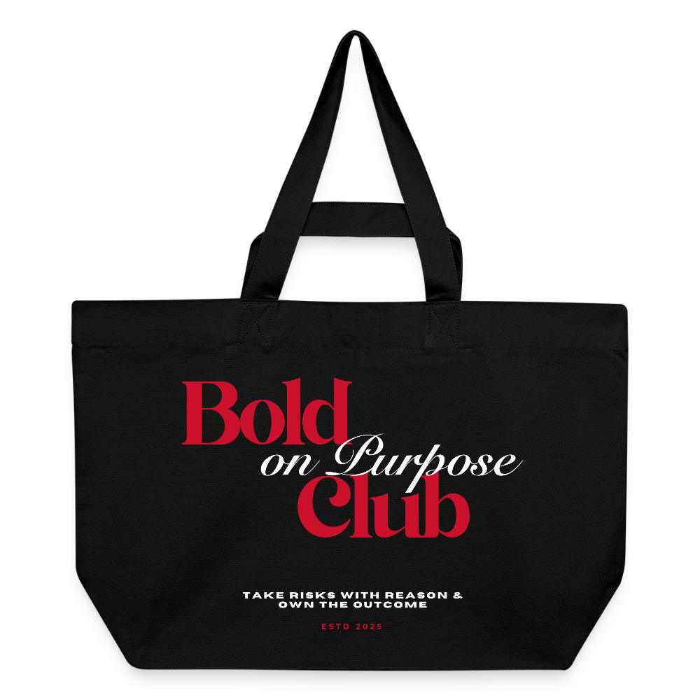 Bold on Purpose Club Shopping Bag - Schwarz