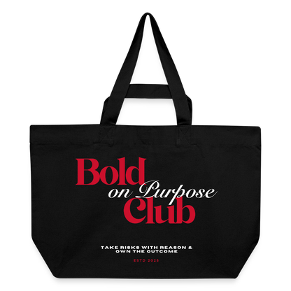 Bold on Purpose Club Shopping Bag - Schwarz
