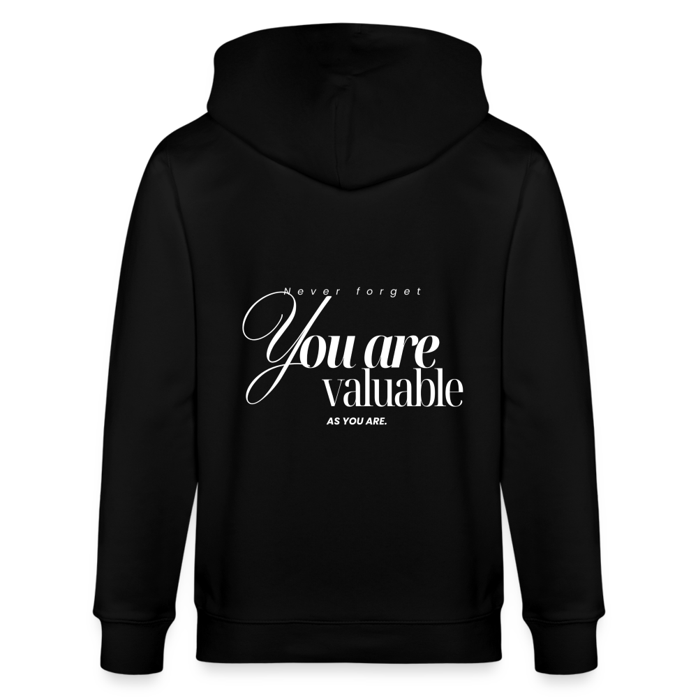 You are valuable Kapuzenjacke - Schwarz