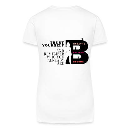 Trust Yourself T-Shirt V-Neck - Weiß