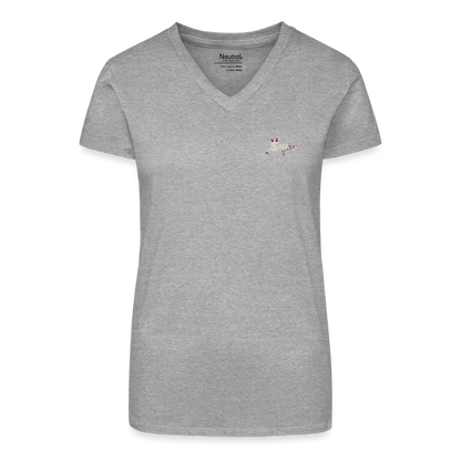 Soft Tones T-Shirt V-Neck - Grau meliert