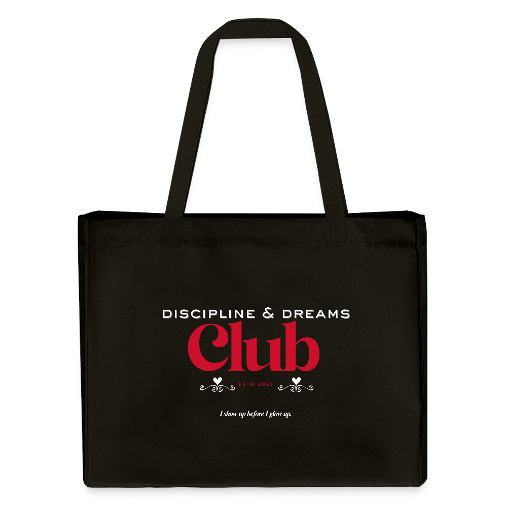 Discipline & Dreams Club Shopping Bag - Schwarz