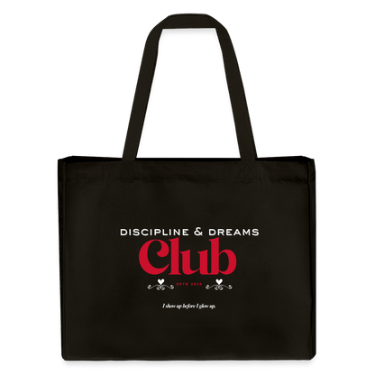 Discipline & Dreams Club Shopping Bag - Schwarz