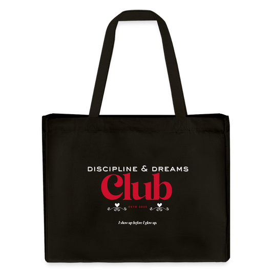 Discipline & Dreams Club Shopping Bag - Schwarz