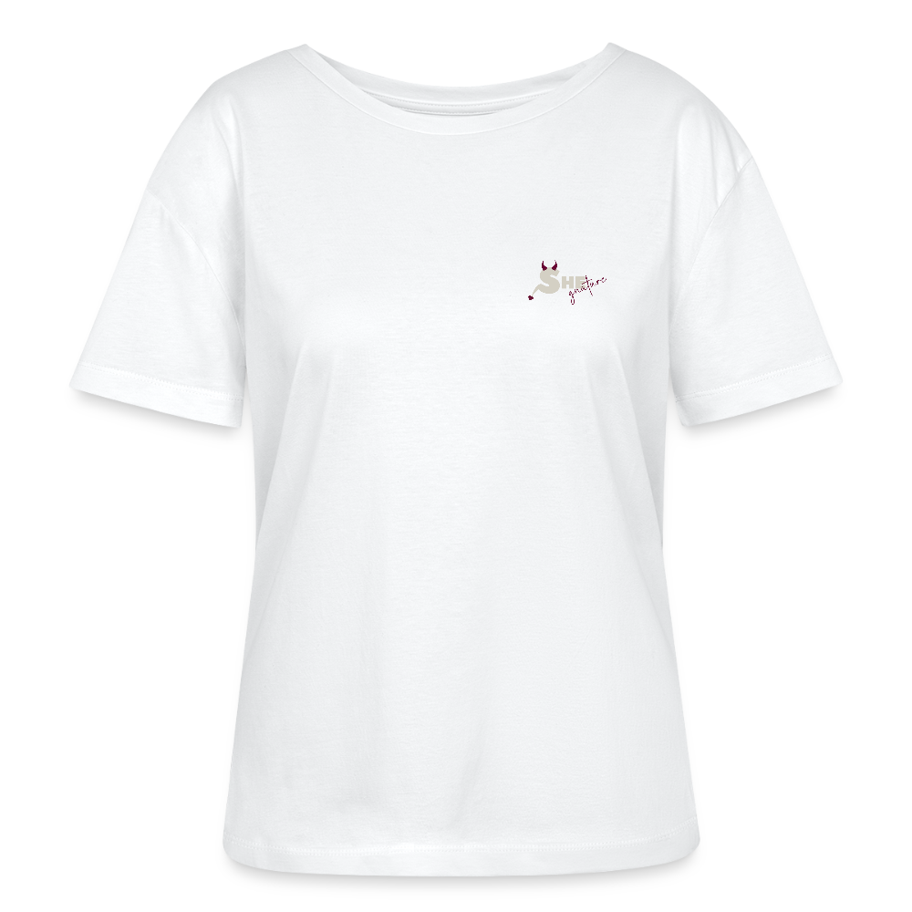 Be the Change Rundhals T-Shirt - Weiß
