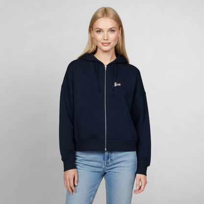 Built to last Zipper Hoodie mit Rückenprint