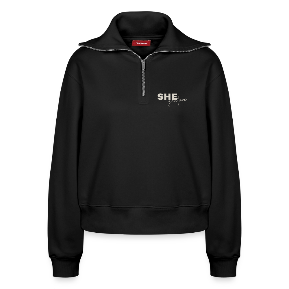Controlled Responsibility Half Zipper - Schwarz