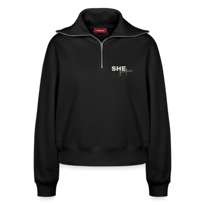 Controlled Responsibility Half Zipper - Schwarz