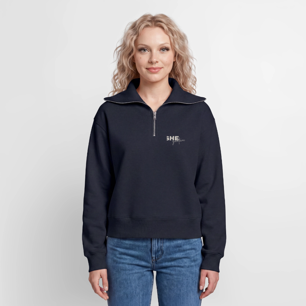 Controlled Responsibility Half Zipper - Navy