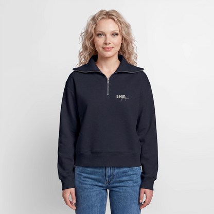 Controlled Responsibility Half Zipper - Navy