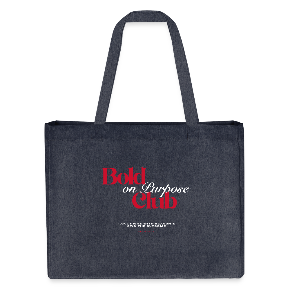 Bold on Purpose Club Shopping Bag - midnight Blue