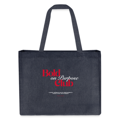 Bold on Purpose Club Shopping Bag - midnight Blue