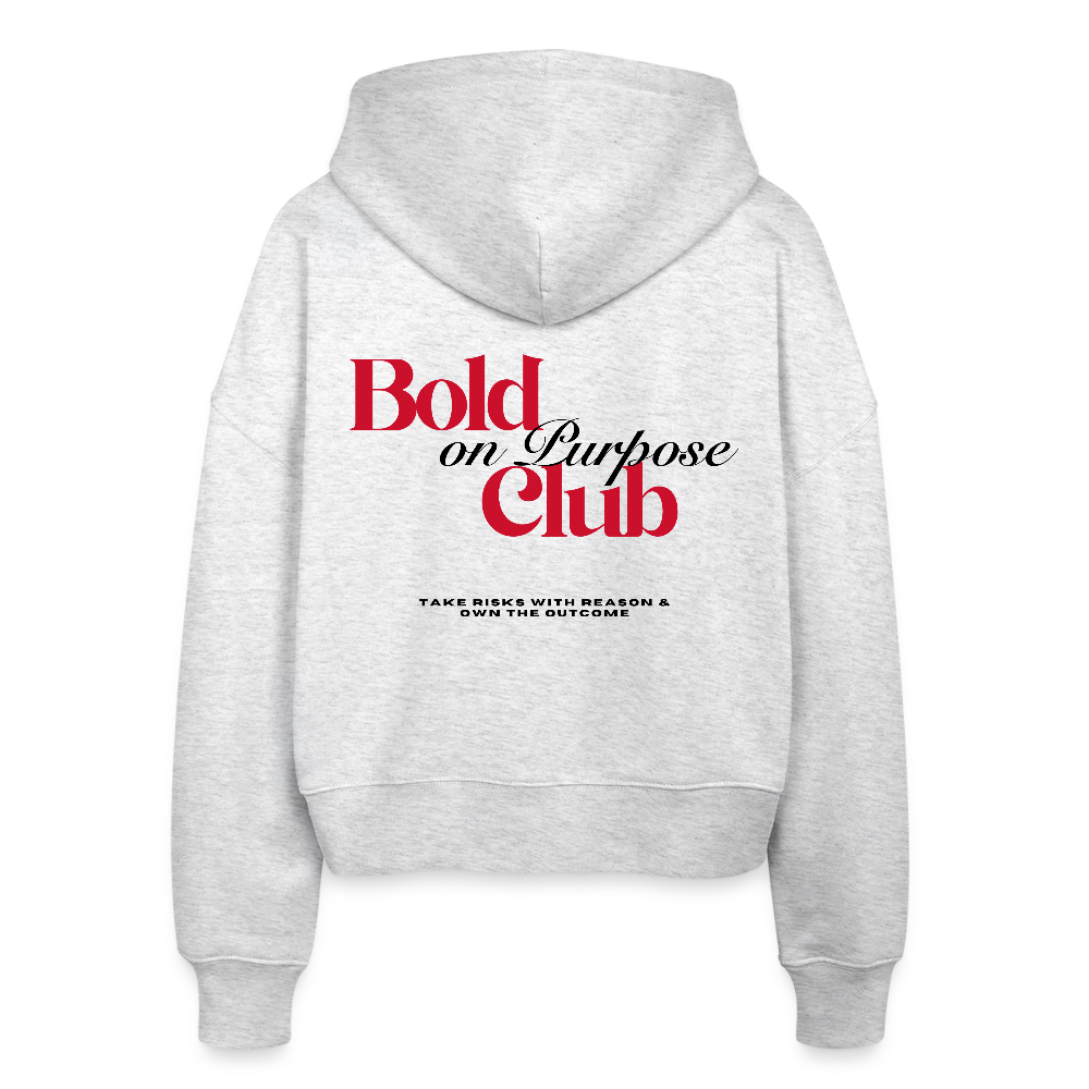 Stanley/Stella Boxy Frauen Bio Zip Hoodie Ida - Weiß meliert