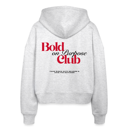 Stanley/Stella Boxy Frauen Bio Zip Hoodie Ida - Weiß meliert