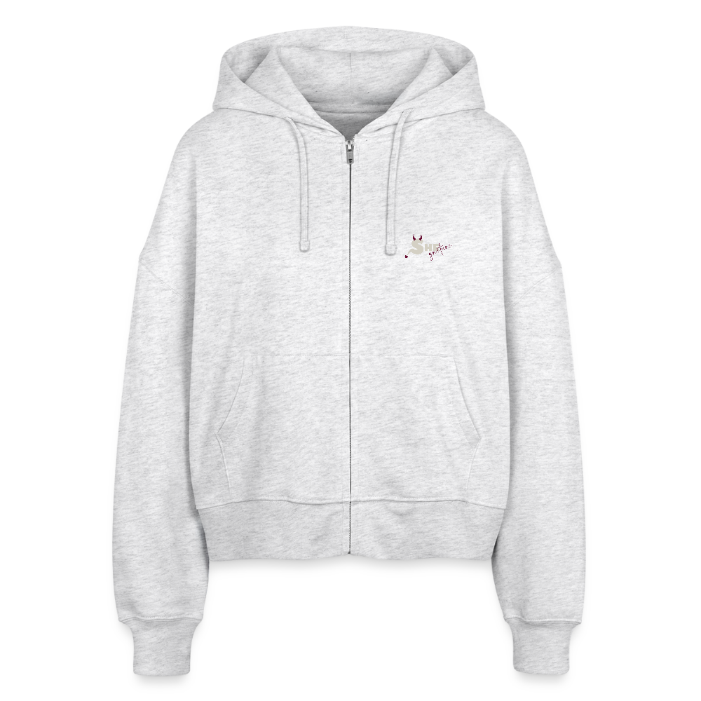 Stanley/Stella Boxy Frauen Bio Zip Hoodie Ida - Weiß meliert