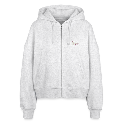 Stanley/Stella Boxy Frauen Bio Zip Hoodie Ida - Weiß meliert