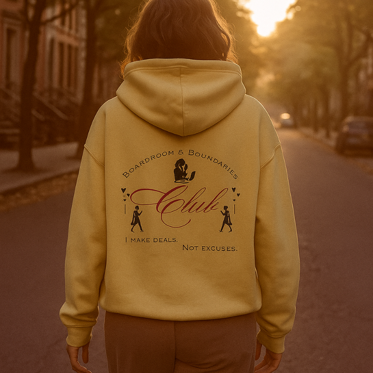 Boardroom & Boundaries Club Boxy Hoodie