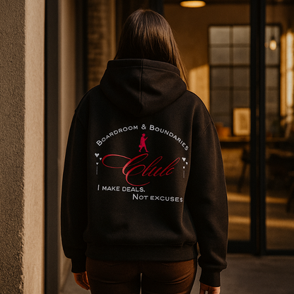 Boardroom & Boundaries Club Boxy Hoodie