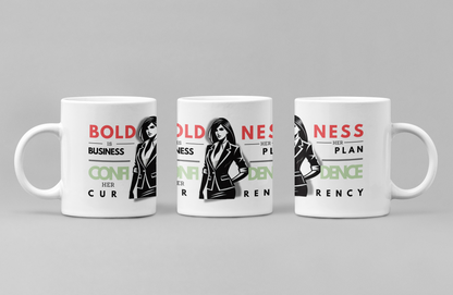 Boldness her business plan Tasse weiß