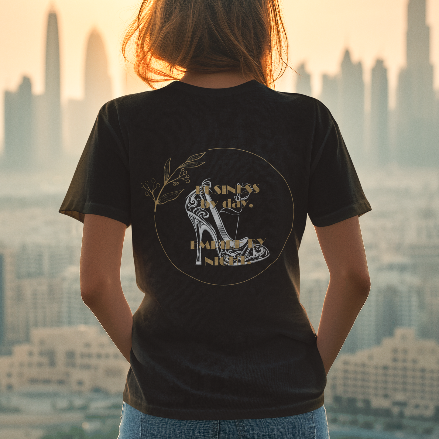 Business Empire T-Shirt Rundhals schwarz