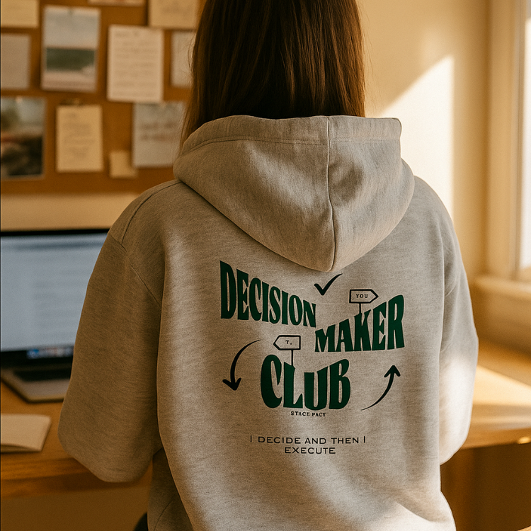 Decision Maker Club Boxy Zipper