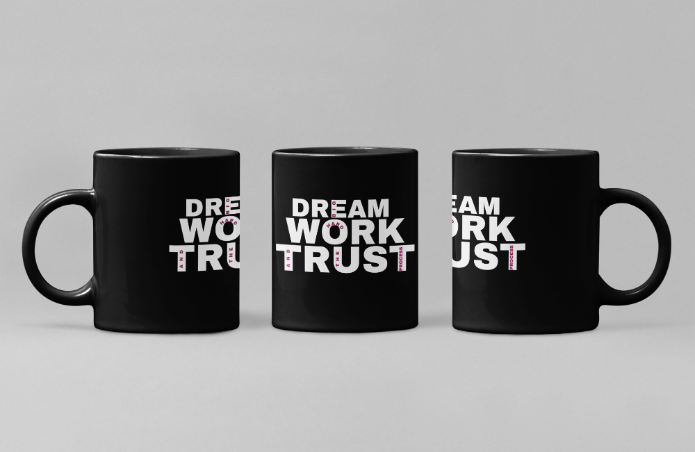 Dream Work Trust Tasse schwarz