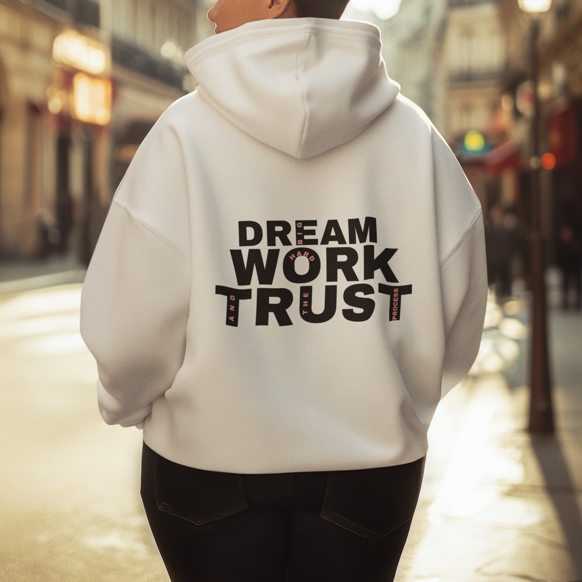 Dream Work Trust Bio Hoodie weiss