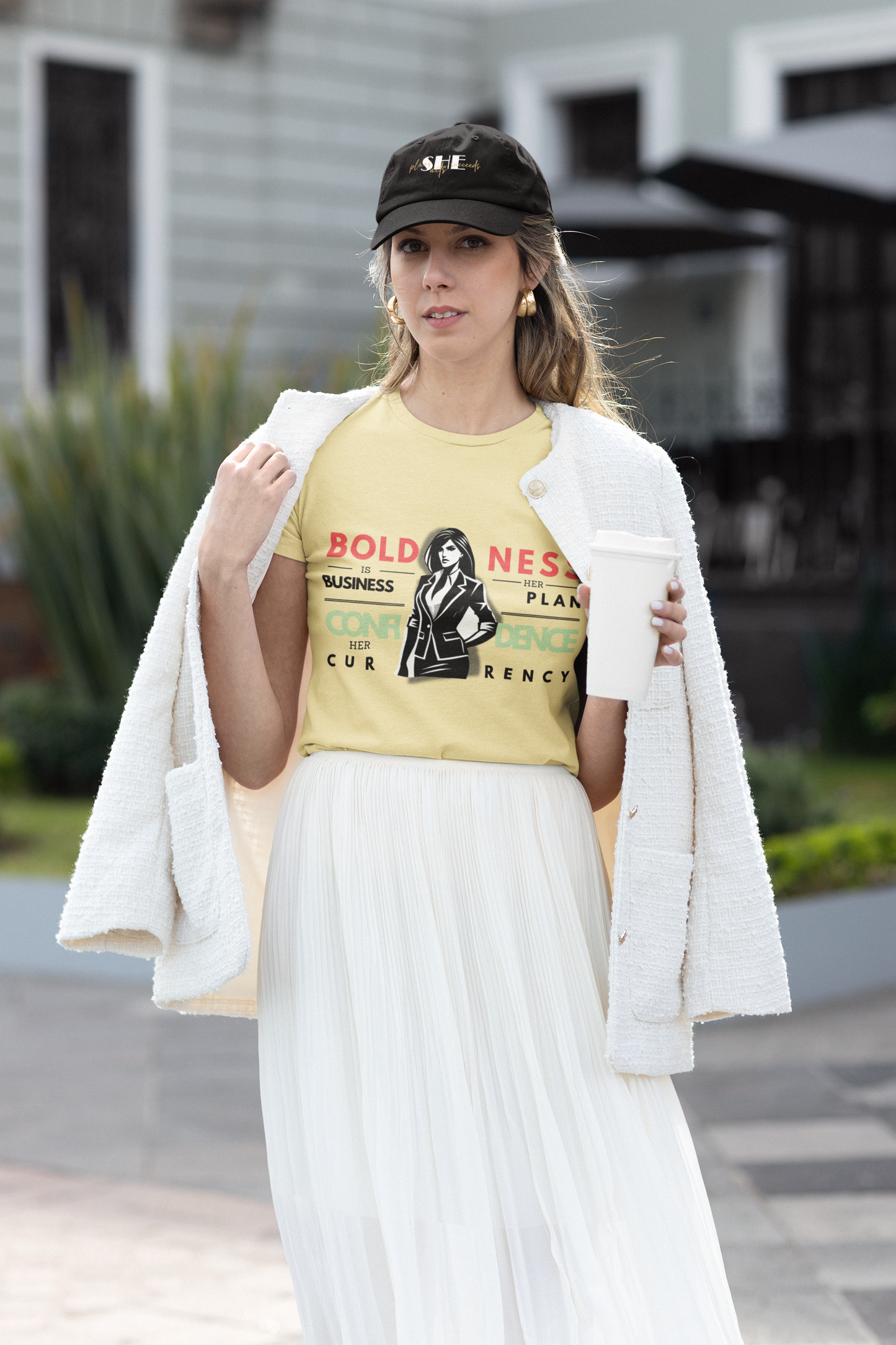 "Boldness is Her Business Plan" T-Shirt – Selbstbewusst, Stark und Nachhaltig im Business