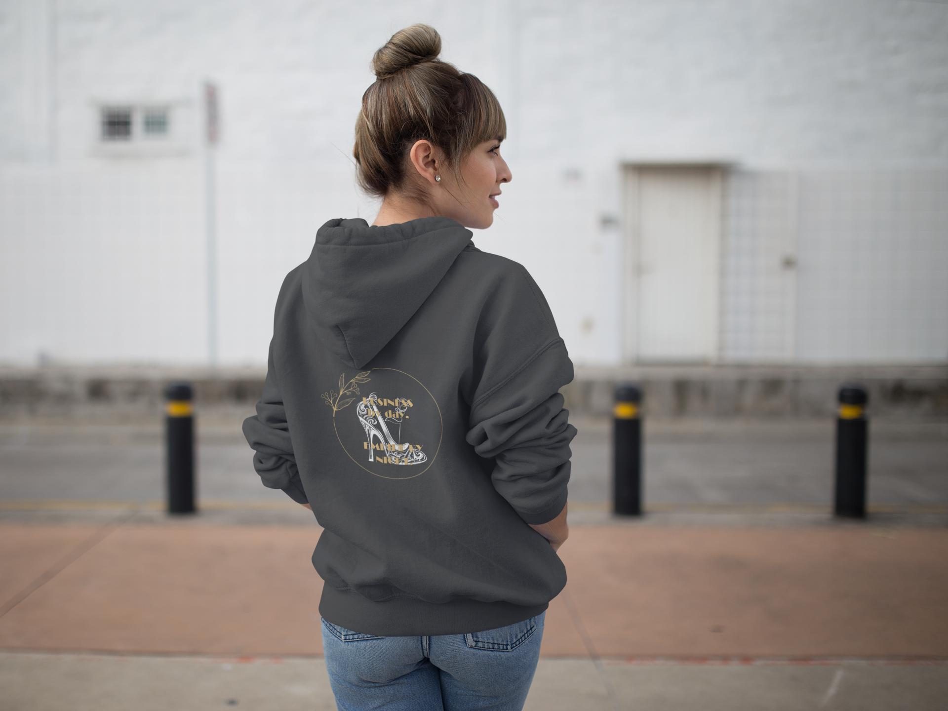 Business Empire Hoodie dunkel grau