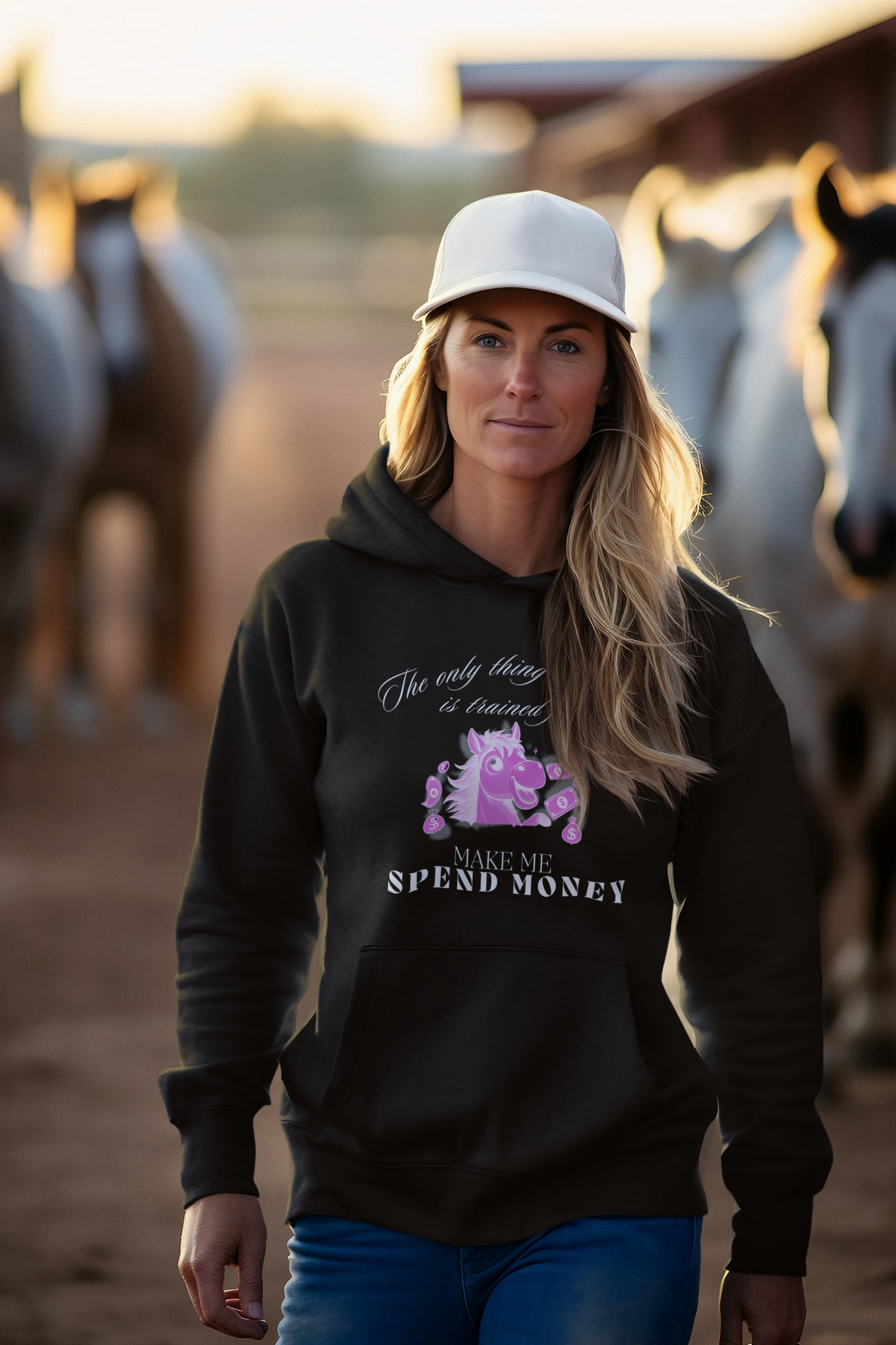 "Spend Money Horse" Hoodie – Für Reiterinnen, die Alles für ihre Pferde geben