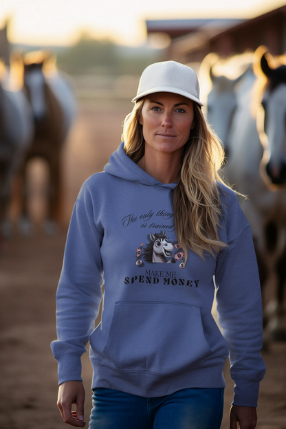 "Spend Money Horse" Hoodie – Für Reiterinnen, die Alles für ihre Pferde geben