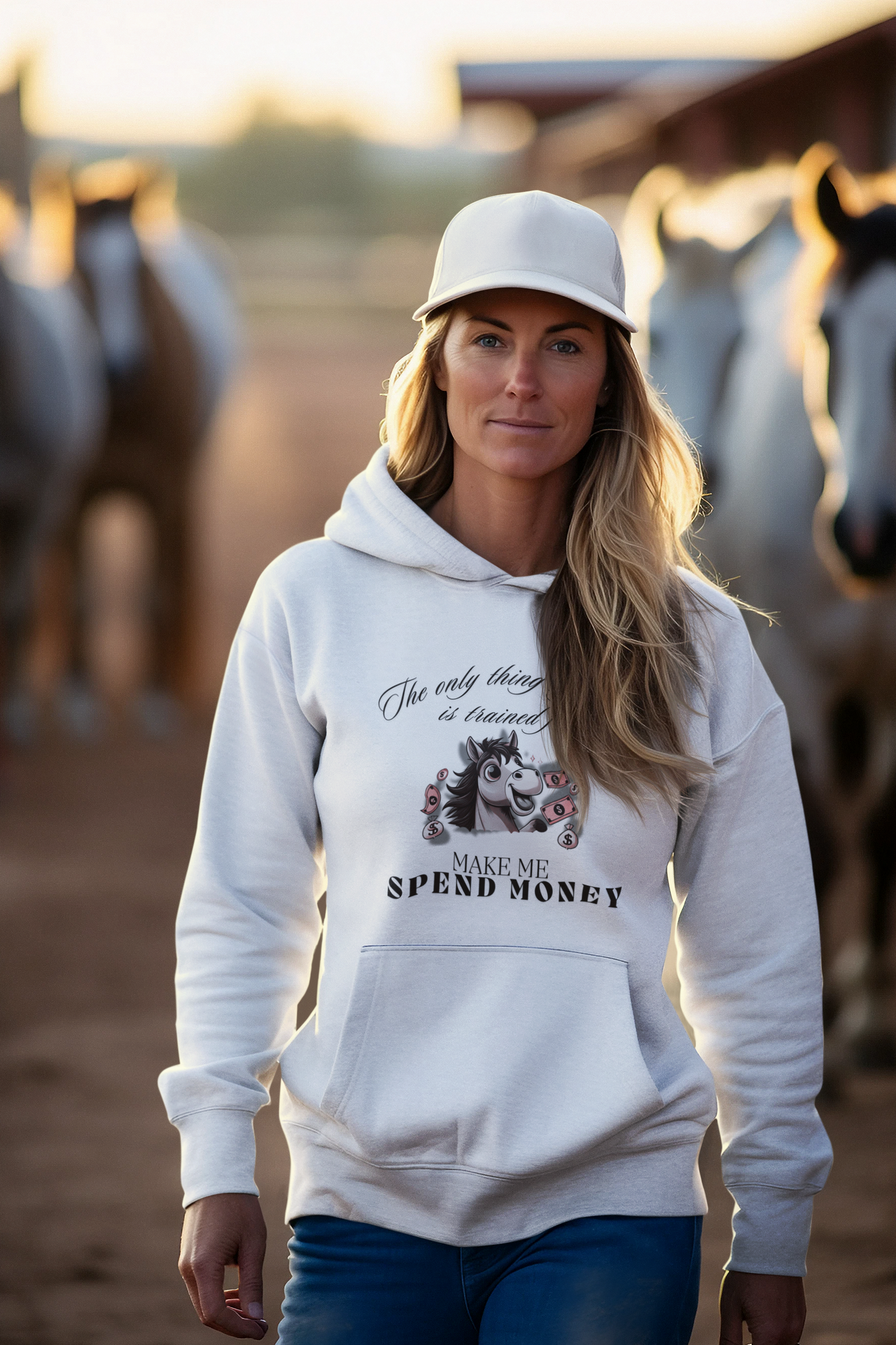 "Spend Money Horse" Hoodie – Für Reiterinnen, die Alles für ihre Pferde geben