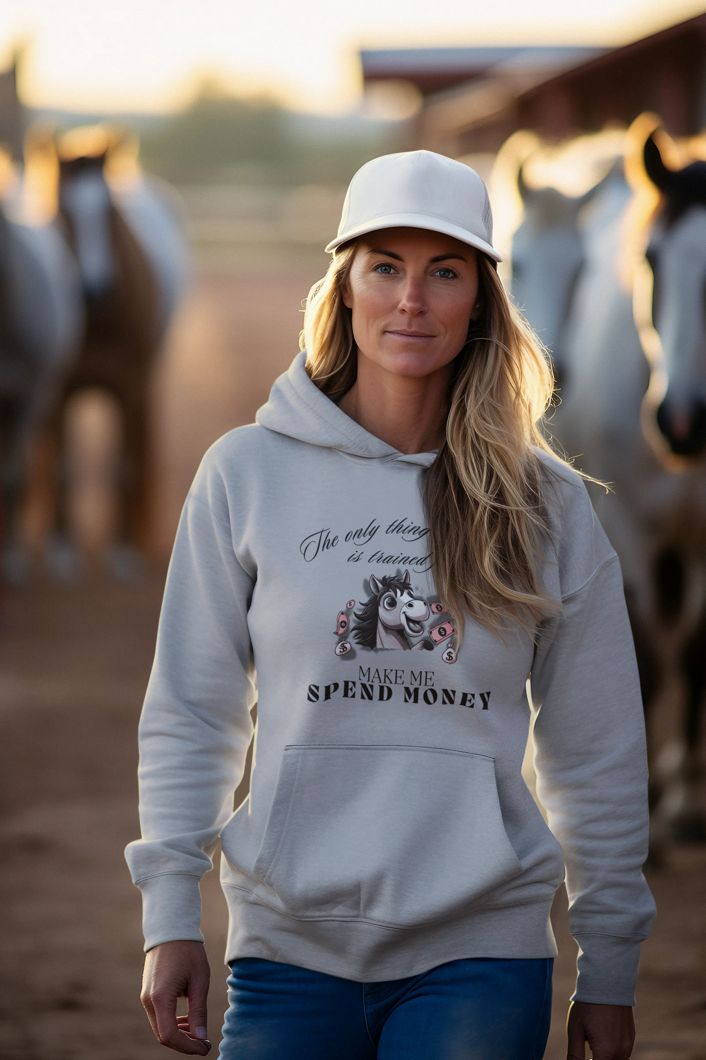 "Spend Money Horse" Hoodie – Für Reiterinnen, die Alles für ihre Pferde geben