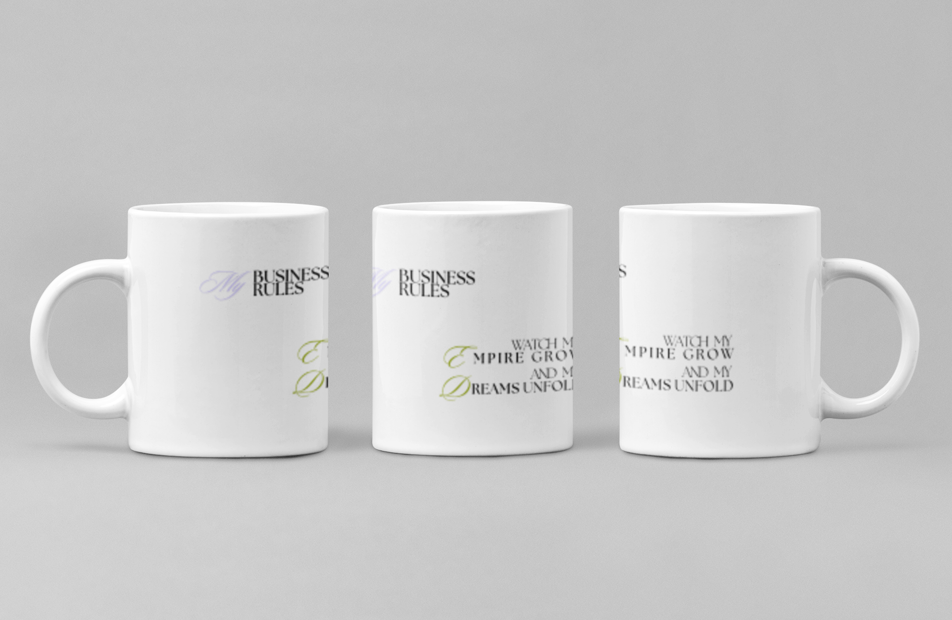My Business My Rules Tasse weiß