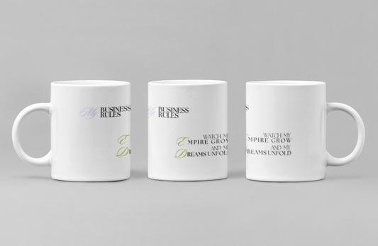 My Business My Rules Tasse weiß