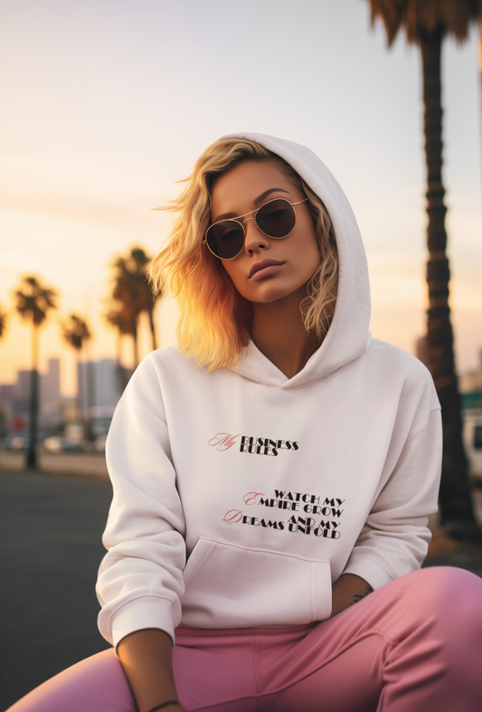 "My Business, My Rules" Hoodie – Nachhaltiger Hoodie für Frauen, die ihr eigenes Imperium aufbauen