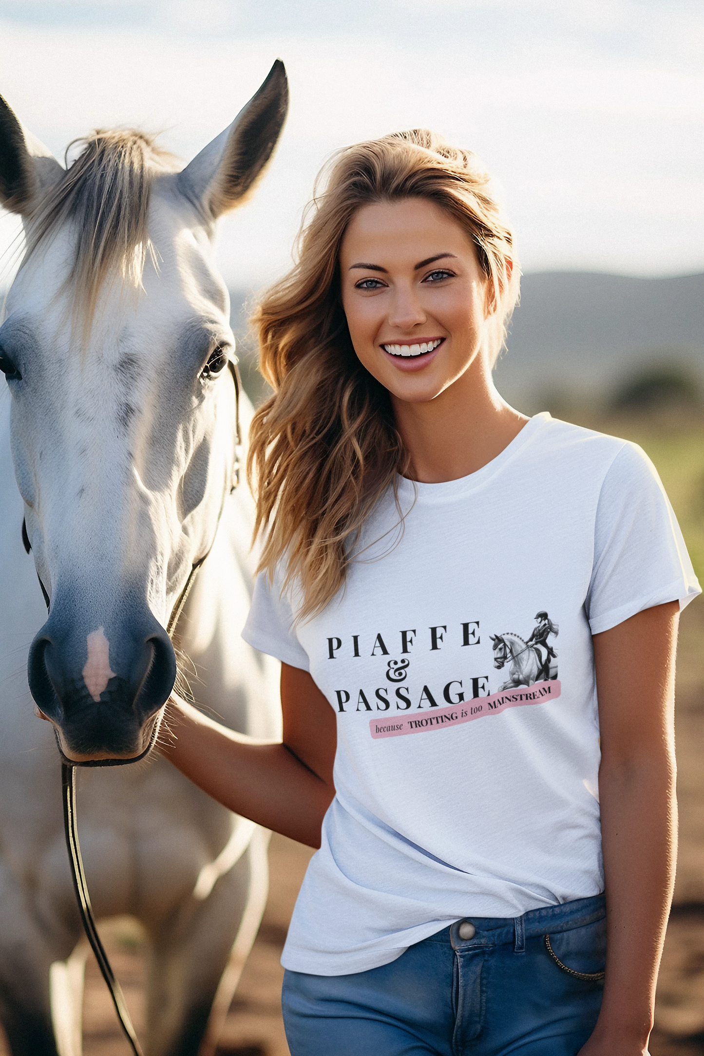 "Piaffe & Passage" T-Shirt – Für Reiterinnen, mit höchsten Zielen und  einem Augenzwinkern