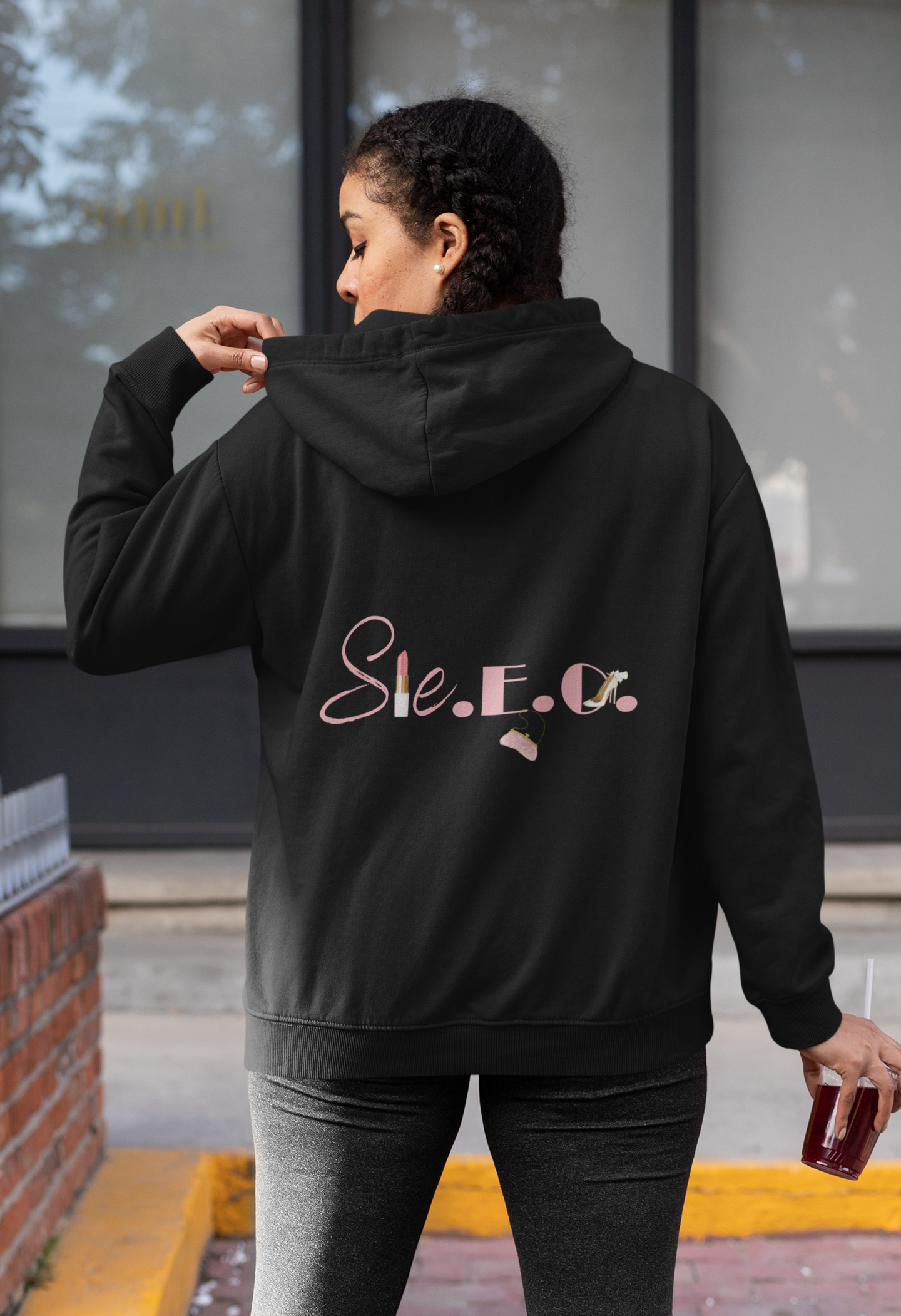 Sie.E.O. Kapuzenjacke schwarz