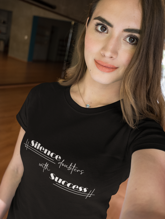Silence Doubters Rundhals T-Shirt schwarz