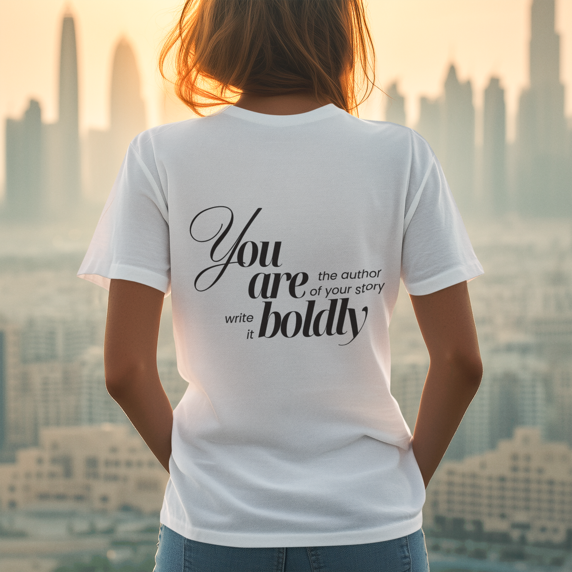 You are bold T-Shirt Rundhals weiß