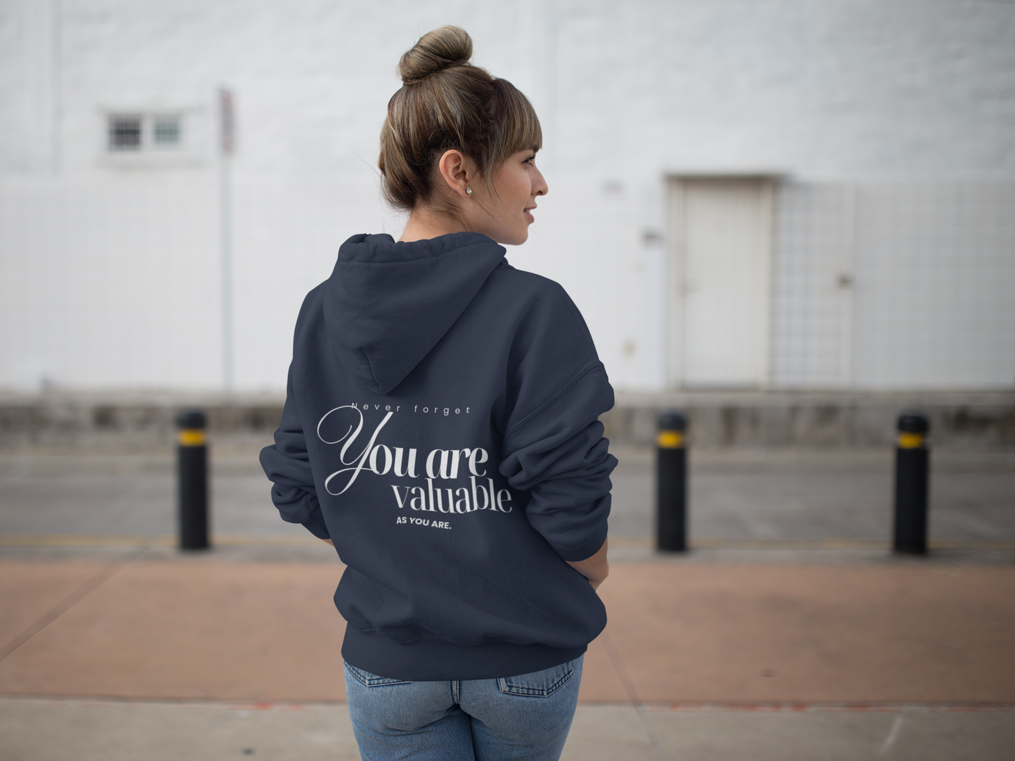 You are valuable Kapuzenjacke navy