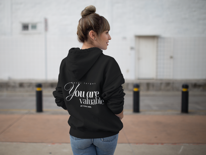 You are valuable Kapuzenjacke schwarz
