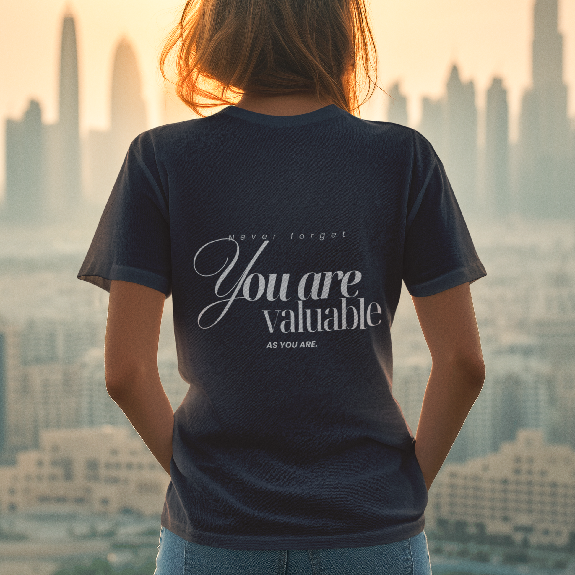 You are valuable T-Shirt navy
