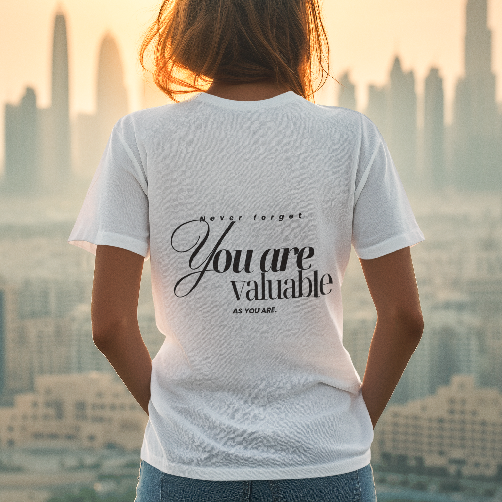 You are valuable T-Shirt weiß