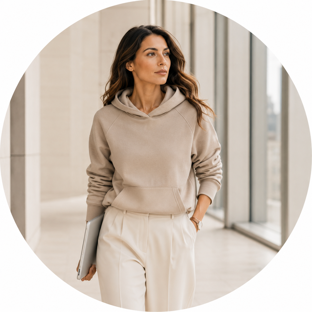 Business Hoodie für Frauen in einem klaren Workday Look